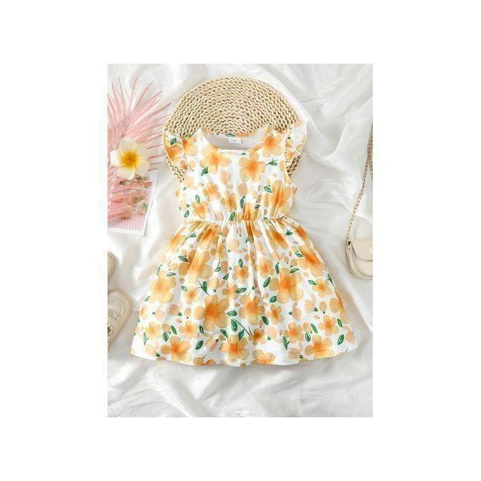 Catpapa Ensemble 2 pièces sans manches pour fillettes de 1 à 6 ans, motif uni et floral