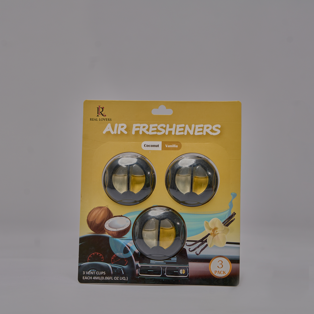 DÉSODORISANTS POUR VOITURE , 3 CLIPS DE VENTILATION POUR VOITURE